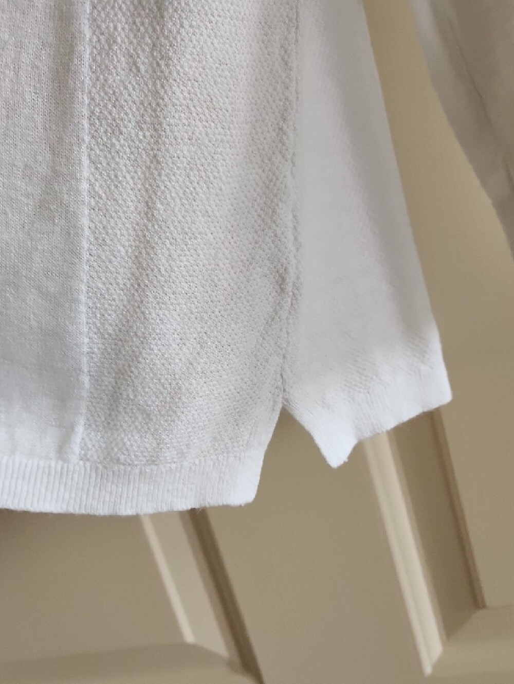 J. Jill White Lightweight Knit Cardigan - Picture 4 of 8